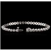 Image 3 : 14KT White Gold 3.35ctw Diamond Tennis Bracelet