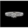 Image 1 : 18KT White Gold 1.21ctw Diamond Ring