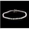 Image 1 : 14KT White Gold 2.31ctw Diamond Tennis Bracelet