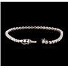 Image 3 : 14KT White Gold 2.31ctw Diamond Tennis Bracelet