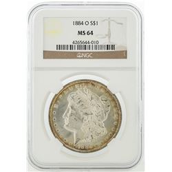 1884-O NGC MS64 Morgan Silver Dollar