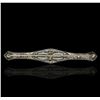 Image 2 : Platinum 1.61ctw Diamond Brooch