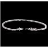 Image 3 : 18KT White Gold 2.51ctw Diamond Tennis Bracelet