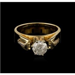 14KT Yellow Gold 0.69ctw Diamond Ring