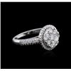 Image 2 : 14KT White Gold 1.35ctw Diamond Ring