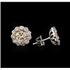 Image 2 : 14KT White Gold 2.16ctw Diamond Earrings