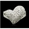 Image 1 : 14KT White Gold 1.01ctw Diamond Ring