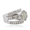 Image 2 : 18KT White Gold 14.79ctw Diamond Ring