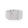 Image 1 : 14KT White Gold 0.88ctw Diamond Ring