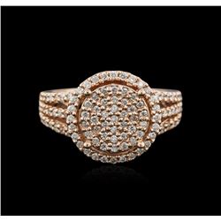 14KT Rose Gold 0.72ctw Diamond Ring