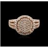 Image 1 : 14KT Rose Gold 0.72ctw Diamond Ring