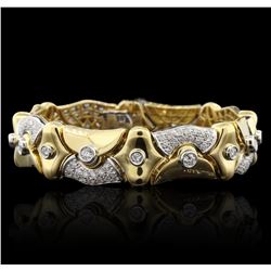18KT Yellow Gold 7.80ctw Diamond Bracelet