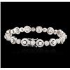 Image 2 : 14KT White Gold 5.76ctw Diamond Bracelet