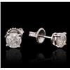 Image 2 : 14KT White Gold 1.32ctw Diamond Stud Earrings