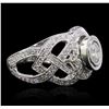 Image 2 : 14KT White Gold 1.81ctw Diamond Ring