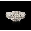 Image 1 : 14KT White Gold 2.00ctw Diamond Ring