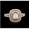 Image 1 : 14KT White Gold EGL USA Certified 1.82ctw Diamond Ring