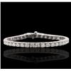 Image 1 : 14KT White Gold 4.54ctw Diamond Tennis Bracelet
