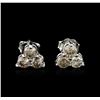 Image 1 : 14KT White Gold 1.22ctw Diamond Earrings