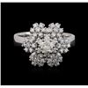 Image 1 : 14KT White Gold 1.06ctw Diamond Ring