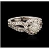Image 2 : 14KT White Gold 2.22ctw Diamond Ring