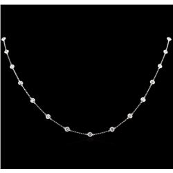 5.78ctw Diamond Necklace - 14KT White Gold