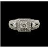 Image 1 : 1.49ctw Diamond Ring - 18KT White Gold