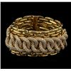 Image 1 : Ralph Lauren 21.00ctw Diamond Bracelet - 18KT Yellow Gold