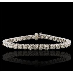 14KT White Gold 7.23ctw Diamond Tennis  Bracelet