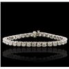Image 1 : 14KT White Gold 7.23ctw Diamond Tennis  Bracelet