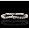 Image 2 : 14KT White Gold 7.23ctw Diamond Tennis  Bracelet