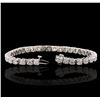 Image 3 : 14KT White Gold 7.23ctw Diamond Tennis  Bracelet