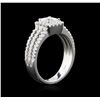 Image 3 : 14KT White Gold 1.13ctw Diamond Ring