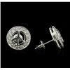 Image 2 : 0.30ctw Diamond Stud Earrings - 14KT White Gold