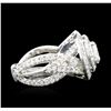 Image 3 : 14KT White Gold GIA Certified 3.01ctw Diamond Ring