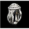 Image 4 : 14KT White Gold GIA Certified 3.01ctw Diamond Ring