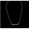 Image 1 : 14KT Rose Gold 0.84ctw Diamond Necklace