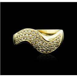 14KT Yellow Gold 0.45ctw Diamond Ring