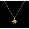 Image 1 : 18KT Yellow Gold Heart Pendant With Chain