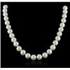 Image 1 : 14KT White Gold Pearl Necklace