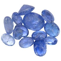 15.11ctw Oval Mixed Tanzanite Parcel