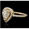 Image 2 : 14KT Yellow Gold 1.26ctw Diamond Ring