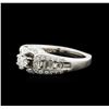 Image 2 : 18KT White Gold 0.90ctw Diamond Ring