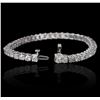 Image 3 : 14KT White Gold 9.31ctw Diamond Tennis Bracelet