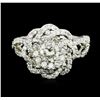 Image 1 : 14KT White Gold 1.37ctw Diamond Ring