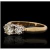 Image 2 : 14KT Yellow Gold 0.97ctw Diamond Ring