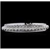 Image 1 : 7.25ctw Diamond Tennis Bracelet - 14KT White Gold