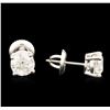 Image 2 : 14KT White Gold 1.47ctw Diamond Stud Earrings