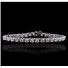 Image 1 : 14KT White Gold 5.33ctw Diamond Bracelet