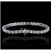 Image 2 : 14KT White Gold 5.33ctw Diamond Bracelet
